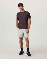 Vuori Short Sleeve Strato Pocket Tee - Relaxed Fit Raisin Heather