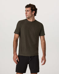 Vuori Strato Tech Tee Men's Dark Oregano Heather T-Shirt