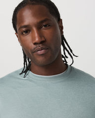 Vuori Long Sleeve Ponto Performance Tee Misty Blue Heather