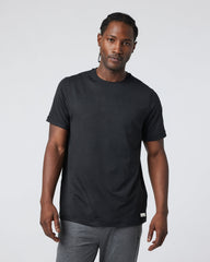 Vuori Short Sleeve Ponto Performance Tee Black Heather