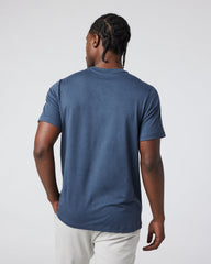 Vuori Short Sleeve Ponto Performance Tee Azure Heather