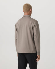 Vuori Men's Long Sleeve Coronado Rugby Walnut Heather