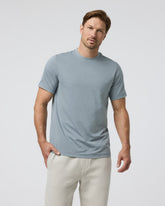 Vuori Short Sleeve Ponto Performance Tee Dusty Blue Heather