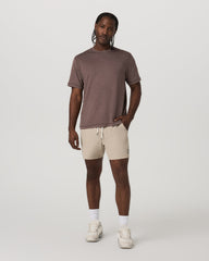Vuori Short Sleeve Ponto Tee - Relaxed Fit Elm Heather