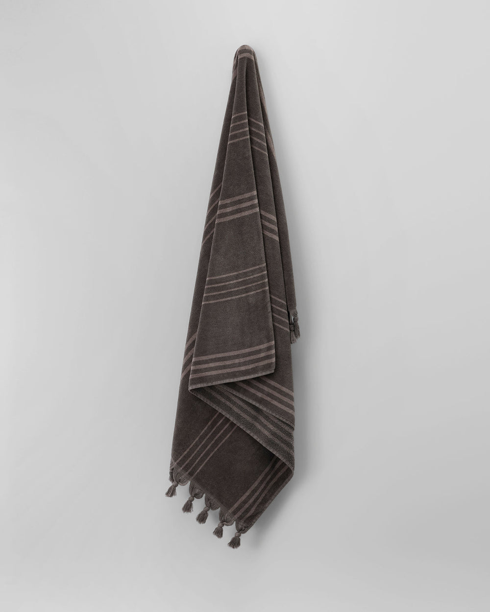 Vuori Fringe Beach Towel Java Quick Dry Towel