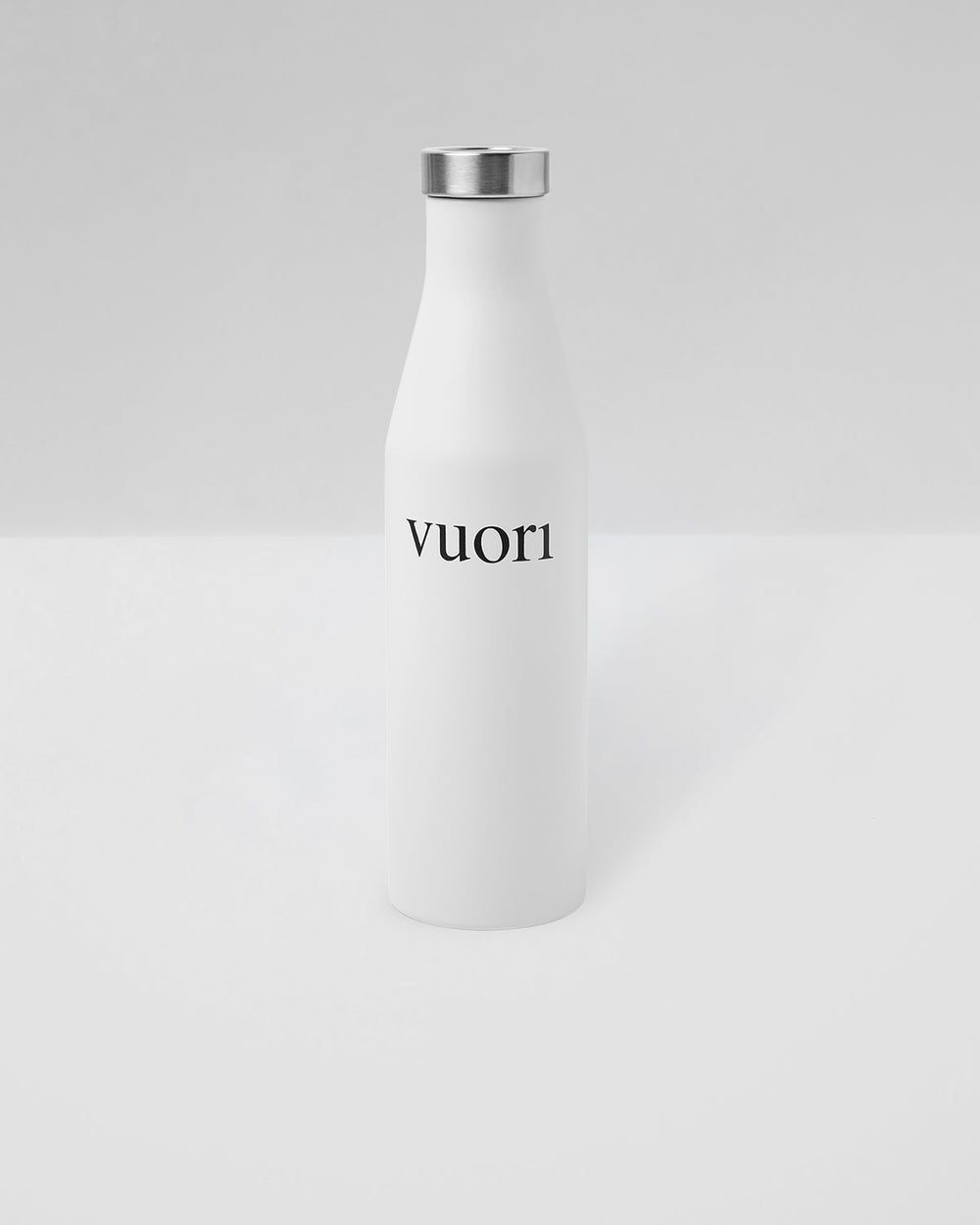 Vuori S6 Wordmark Mizu Water Bottle White Insulated Bottle