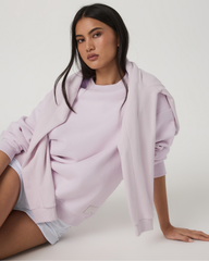 Vuori Restore Oversized Crew 2.0 Women's Lilac Breeze Sweatshirt