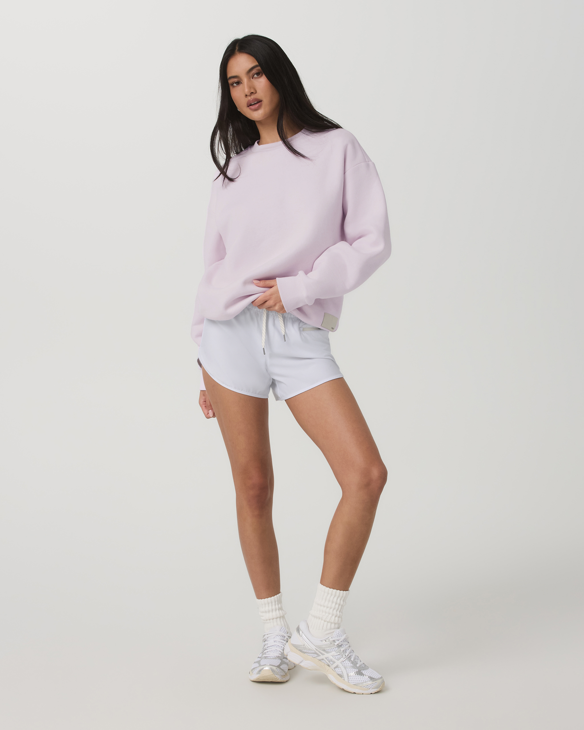 Vuori Restore Oversized Crew 2.0 Women's Lilac Breeze Sweatshirt