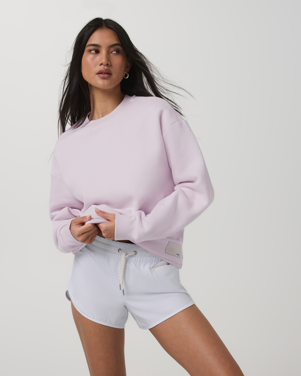 Vuori Restore Oversized Crew 2.0 Women's Lilac Breeze Sweatshirt