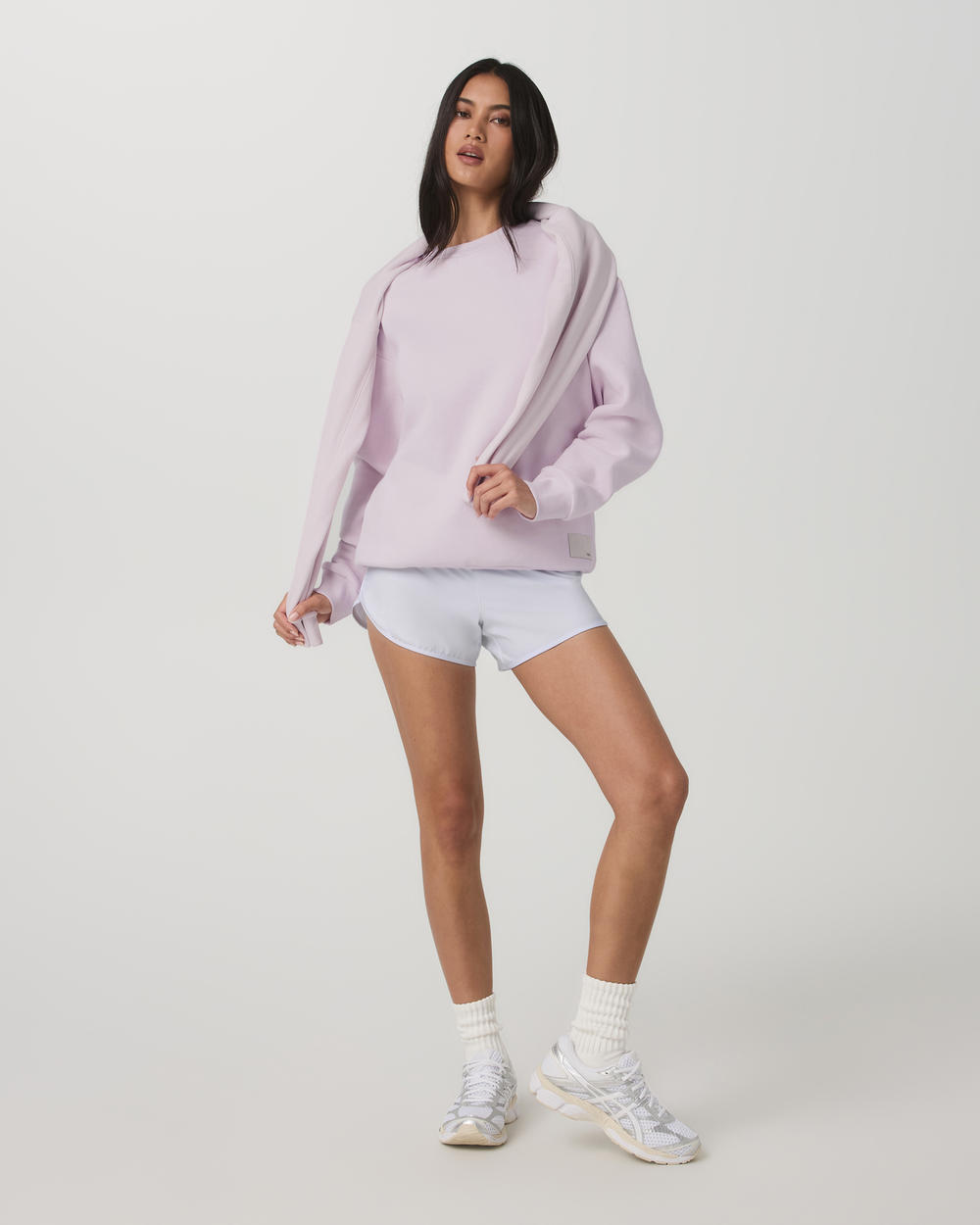 Vuori Restore Oversized Crew 2.0 Women's Lilac Breeze Sweatshirt