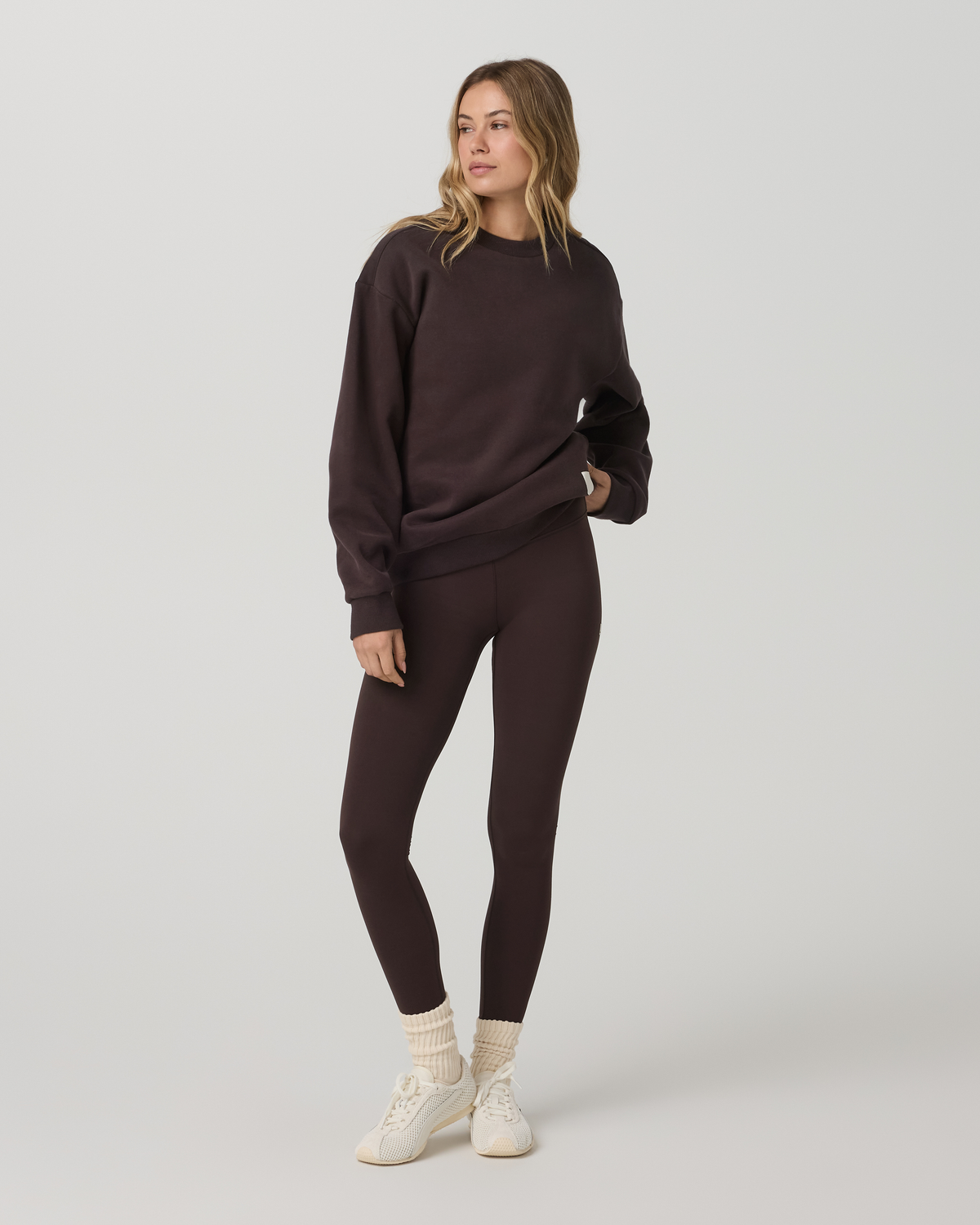 Vuori Restore Oversized Crew 2.0 French Roast Sweatshirt