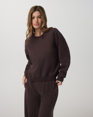 Vuori Sedona Seams Crew Women's French Roast Sweatshirt