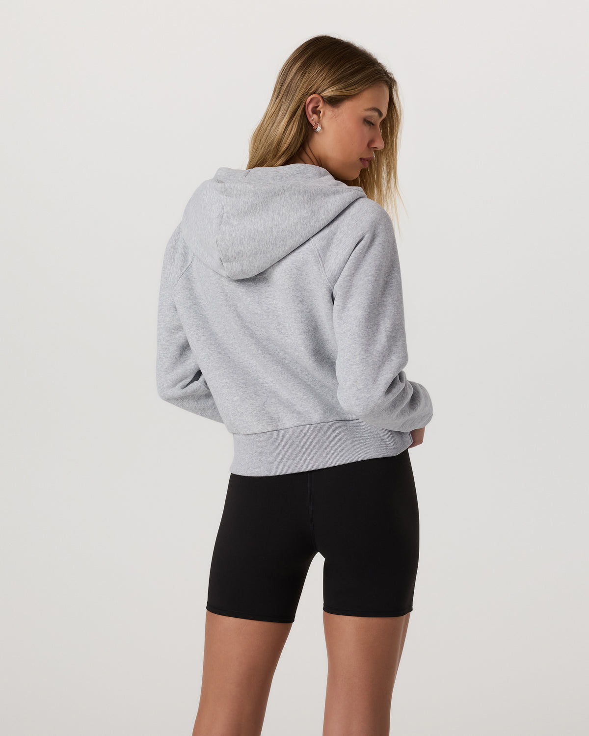 Vuori Restore Half Zip Hoodie Light Heather Grey Hoodie
