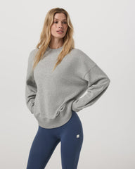 Vuori Sedona Weekender Crew Light Heather Grey Crewneck