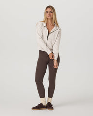 Vuori Halo Full Zip Hoodie Women's Ecru Heather Hoodie