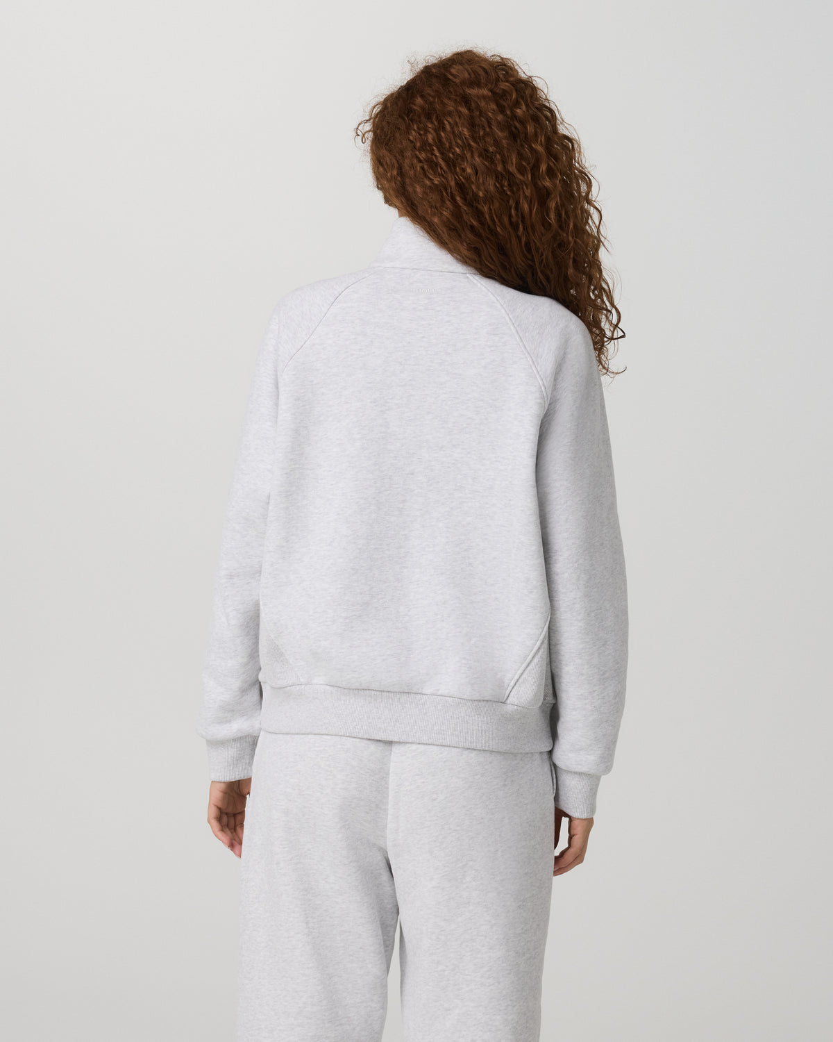 Vuori Restore Double Zip Sweatshirt Pale Grey Heather Full-Zip