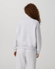 Vuori Restore Double Zip Sweatshirt Pale Grey Heather Full-Zip