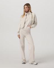 Vuori Granite Half Zip Women's Oatmeal Heather Sweatshirt