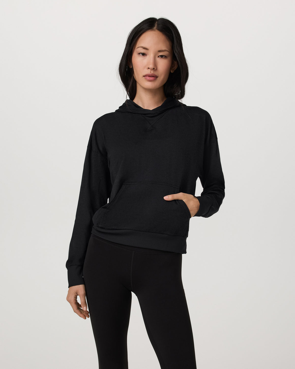 Vuori Halo Pullover Hoodie Women's Black Heather Hoodie