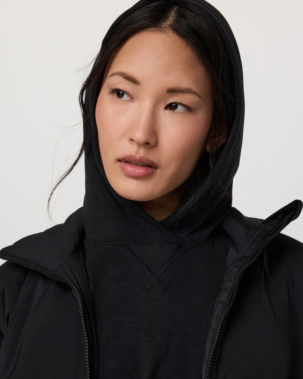 Vuori Halo Pullover Hoodie Women's Black Heather Hoodie