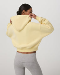Vuori Restore Mini Full Zip Hoodie Lemon Snap Oversized Hoodie