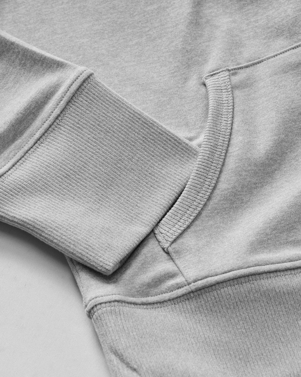 Vuori Halo Mini Full Zip Hoodie Pale Grey Heather