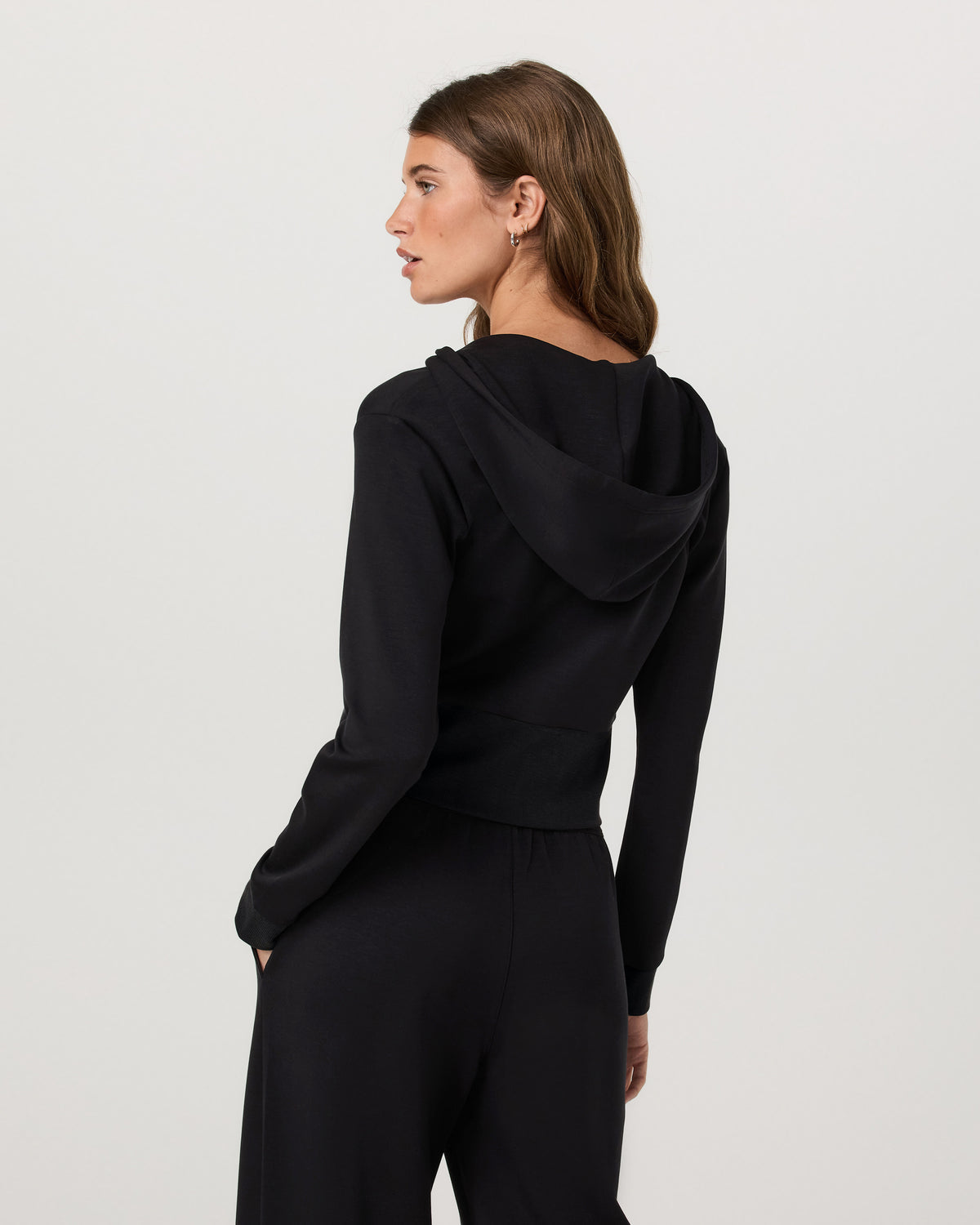 Vuori Compose Full Zip Hoodie Women's Black Zip-Up Jacket