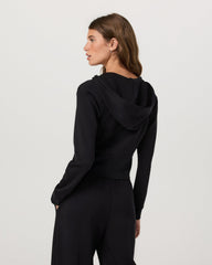 Vuori Compose Full Zip Hoodie Women's Black Zip-Up Jacket