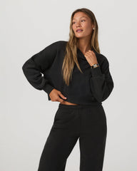 Vuori Restore Mini Crew Women's Washed Black Crewneck