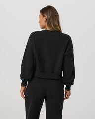 Vuori Restore Mini Crew Women's Washed Black Crewneck