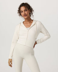 Vuori Compose Full Zip Hoodie Women's Marshmallow Jacket