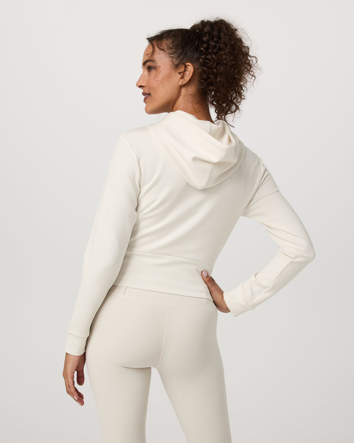 Vuori Compose Full Zip Hoodie Women's Marshmallow Jacket