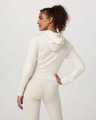 Vuori Compose Full Zip Hoodie Women's Marshmallow Jacket