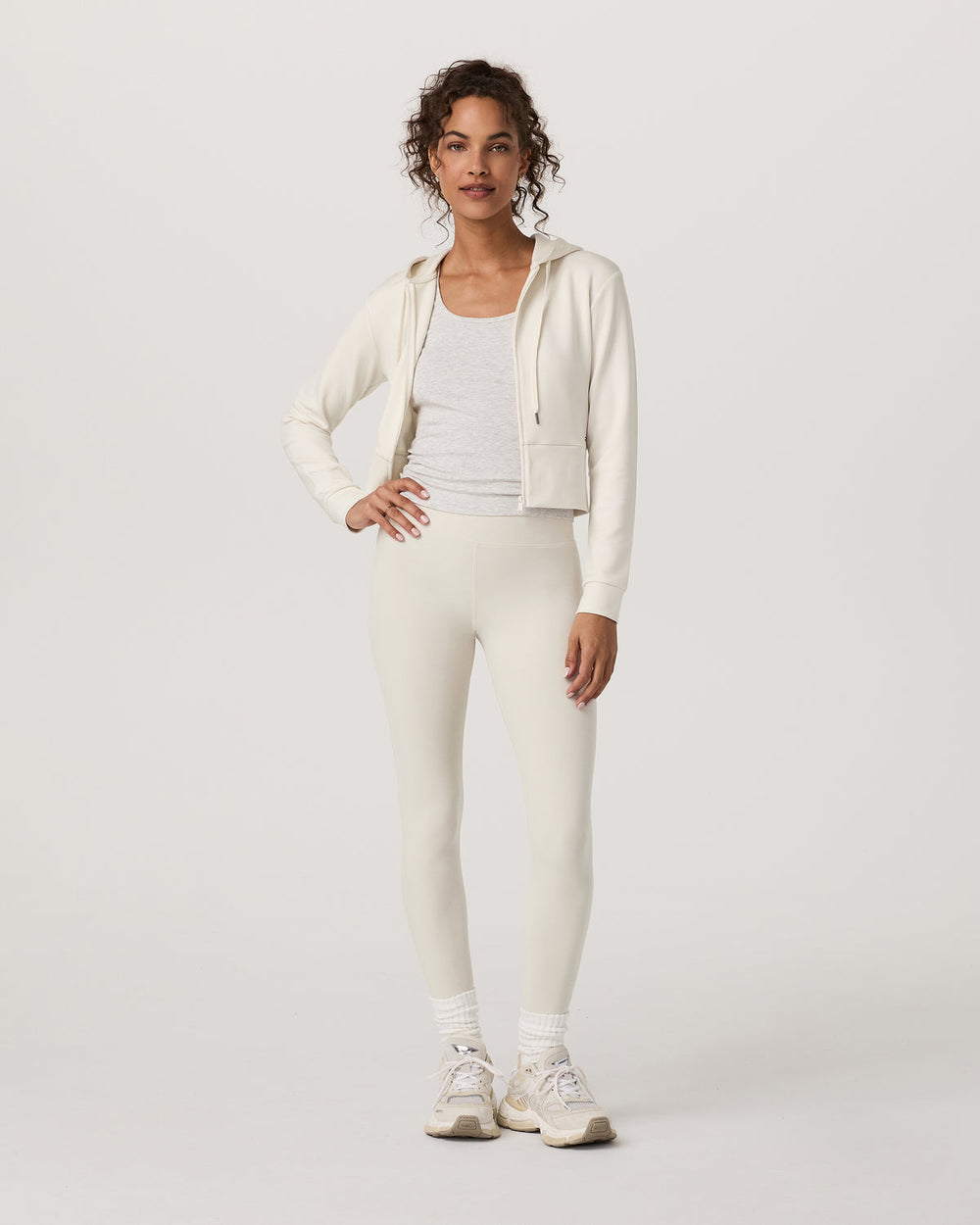 Vuori Compose Full Zip Hoodie Women's Marshmallow Jacket