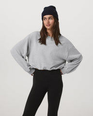 Vuori Sedona Bubble Crew Women's Light Heather Grey Crewneck