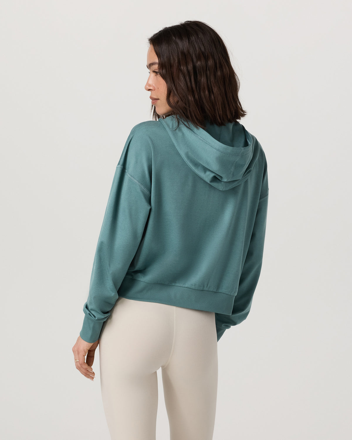 Vuori Halo Full Zip Hoodie Women's Bluegrass Heather Hoodie
