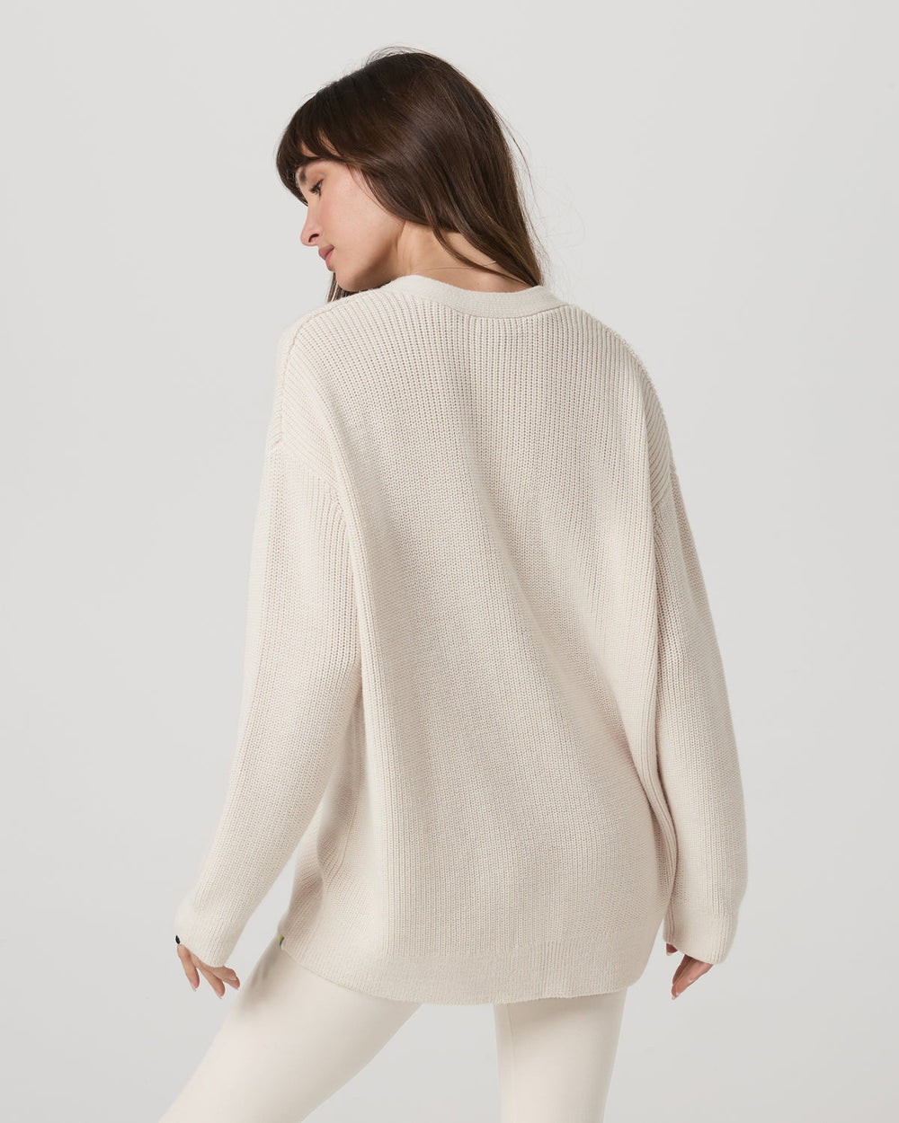 Vuori Alps Boyfriend Cardigan Women's Marshmallow Sweater