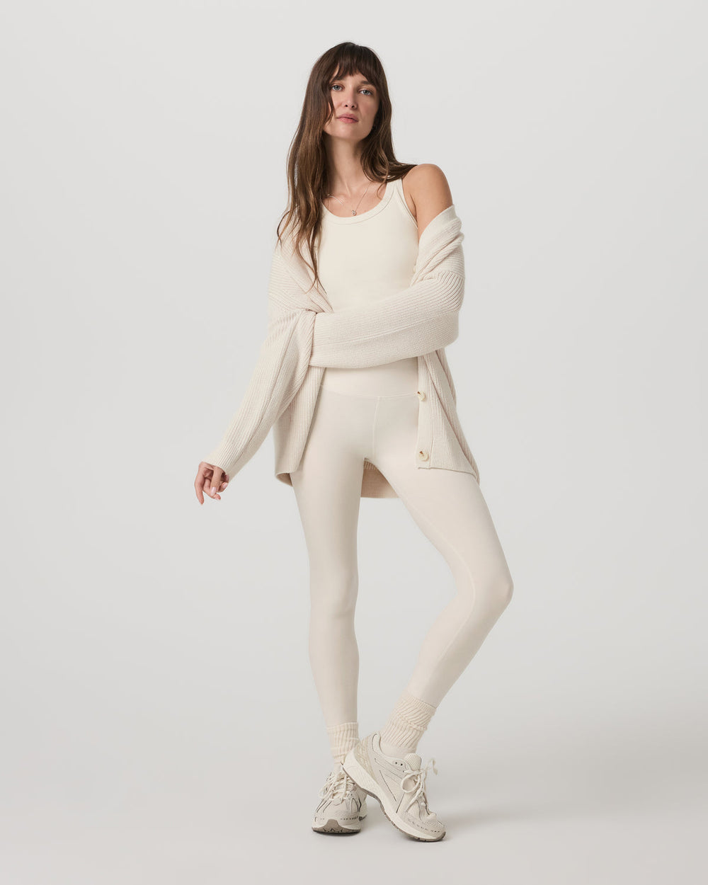 Vuori Alps Boyfriend Cardigan Women's Marshmallow Sweater