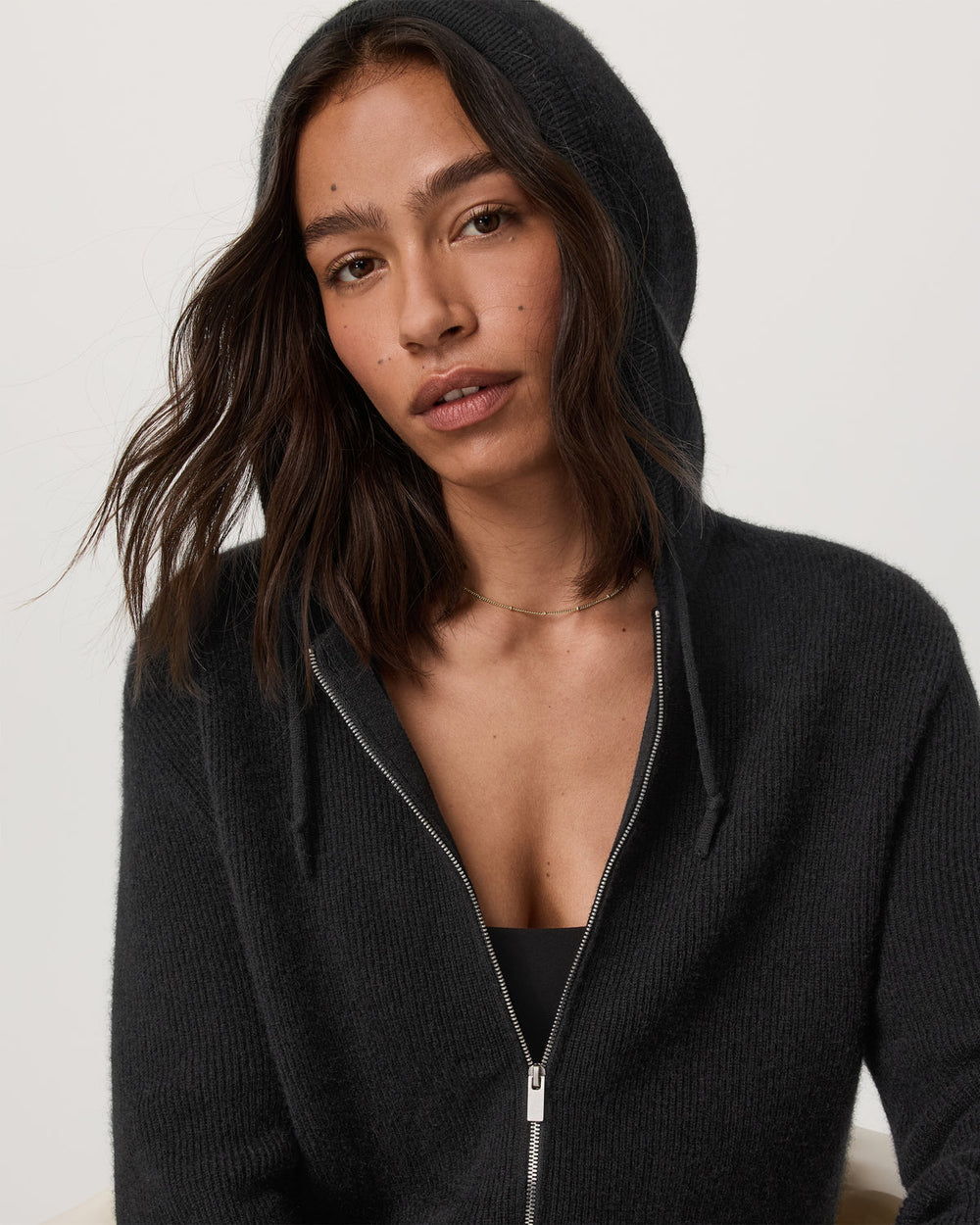 Vuori Émilie Cashmere Hoodie Women's Black Zip