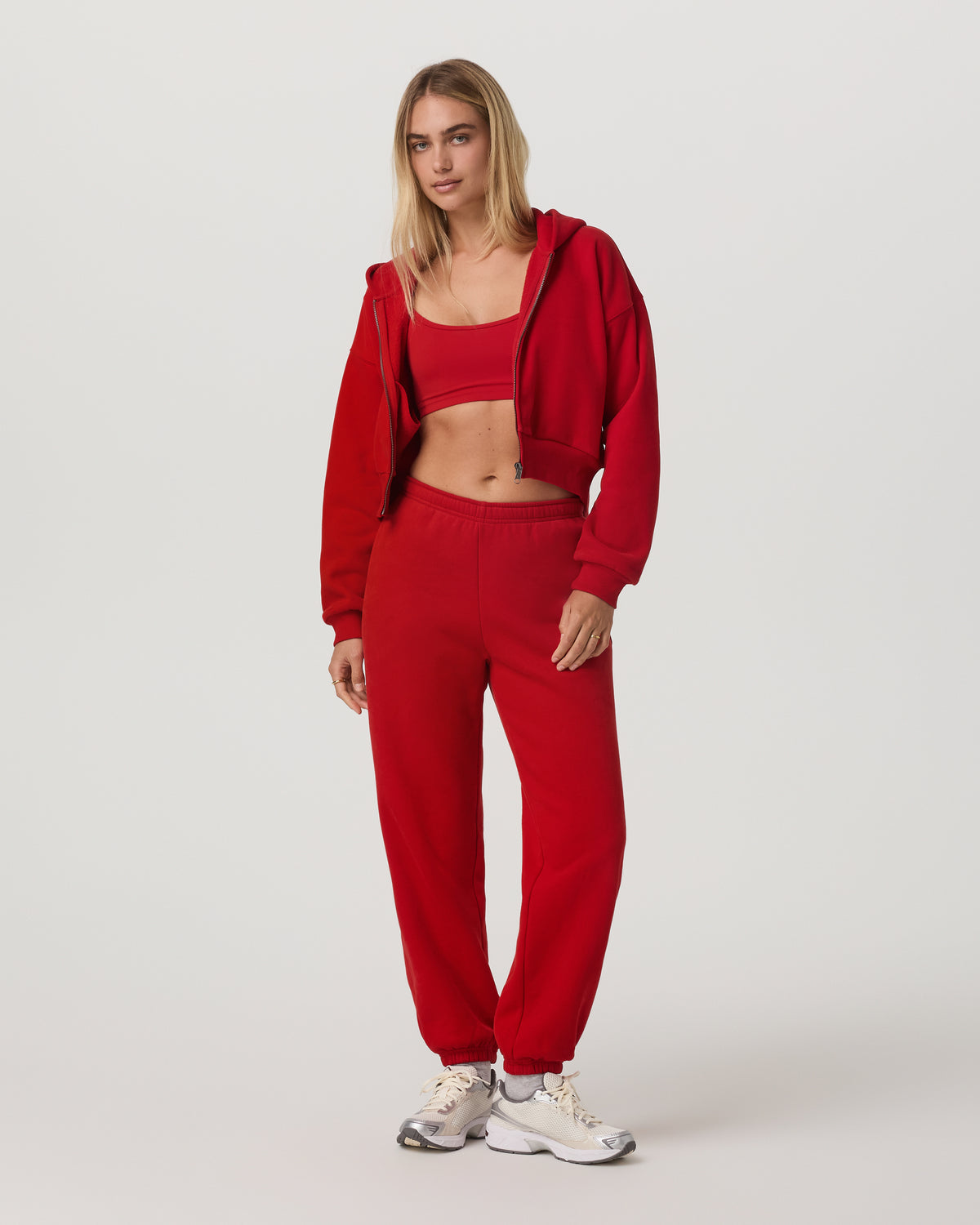 Vuori Restore Mini Full Zip Hoodie Women's Cherry Jacket
