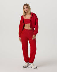 Vuori Restore Mini Full Zip Hoodie Women's Cherry Jacket