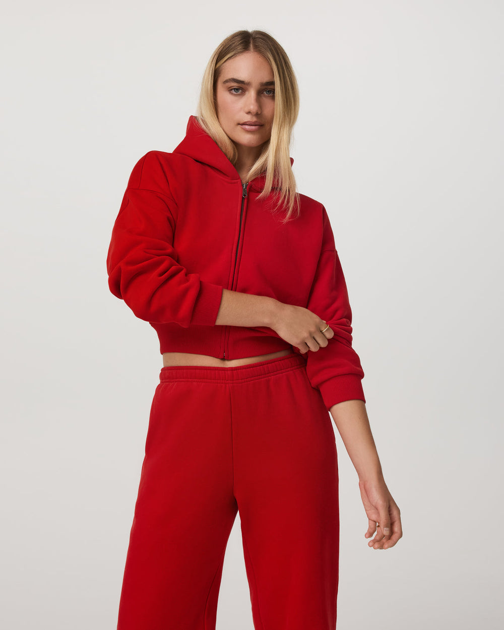 Vuori Restore Mini Full Zip Hoodie Women's Cherry Jacket