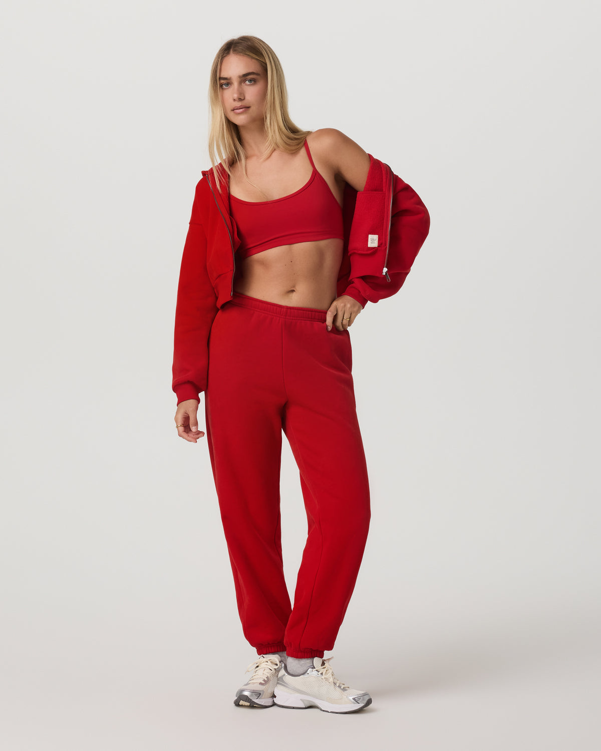 Vuori Restore Mini Full Zip Hoodie Women's Cherry Jacket