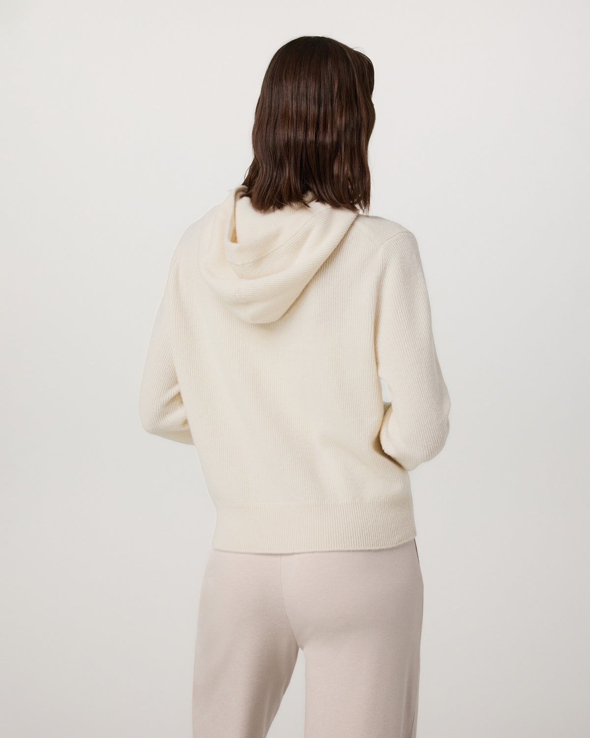 Vuori Émilie Cashmere Hoodie Women's Porcelain Zip