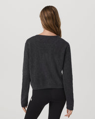 Vuori Émilie Cashmere Cardi Women's Charcoal Heather