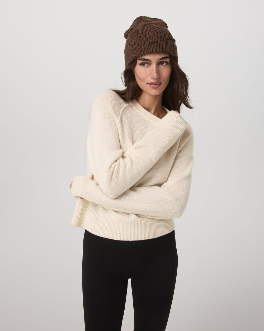 Vuori Émilie Cashmere Crew Women's Porcelain Pullover