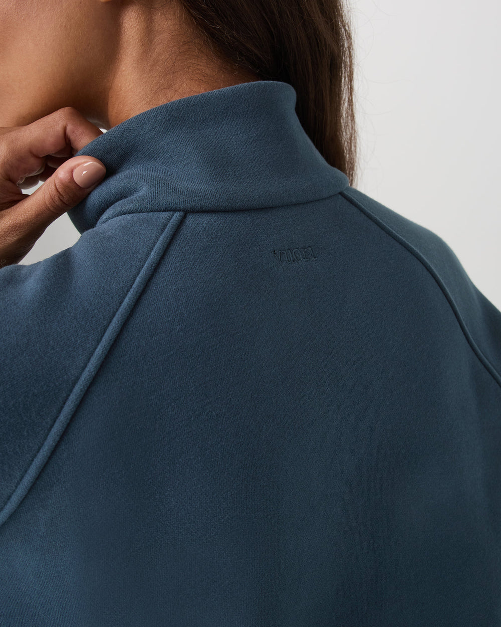 Vuori Restore Double Zip Sweatshirt Ocean Blue Full-Zip Fleece