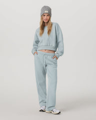 Vuori Restore Mini Crew Women's Blue Haze Crewneck