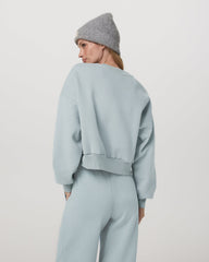 Vuori Restore Mini Crew Women's Blue Haze Crewneck