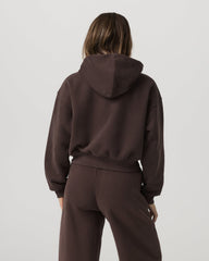 Vuori Restore Mini Full Zip Hoodie Women's Java Jacket